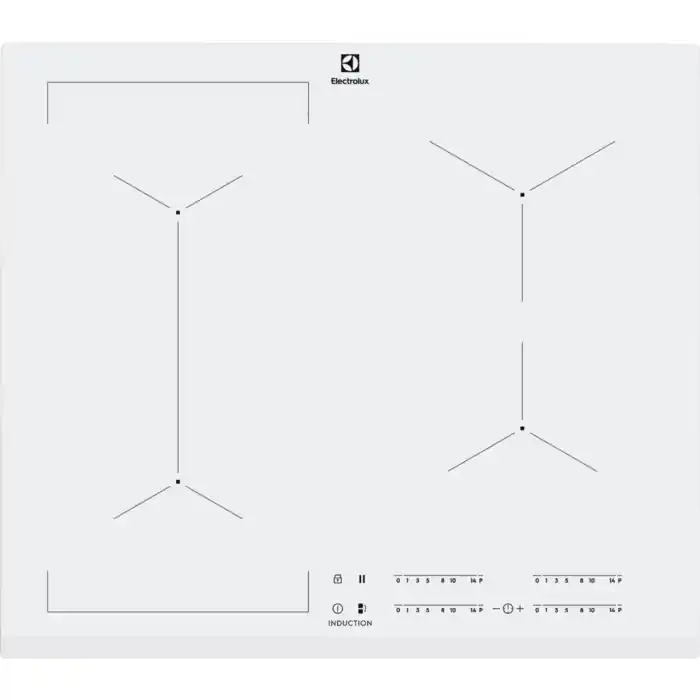 Gecertificeerd Electrolux EIV63440BW Wit Ingebouwd Inductiekookplaat zones 4 zone(s)