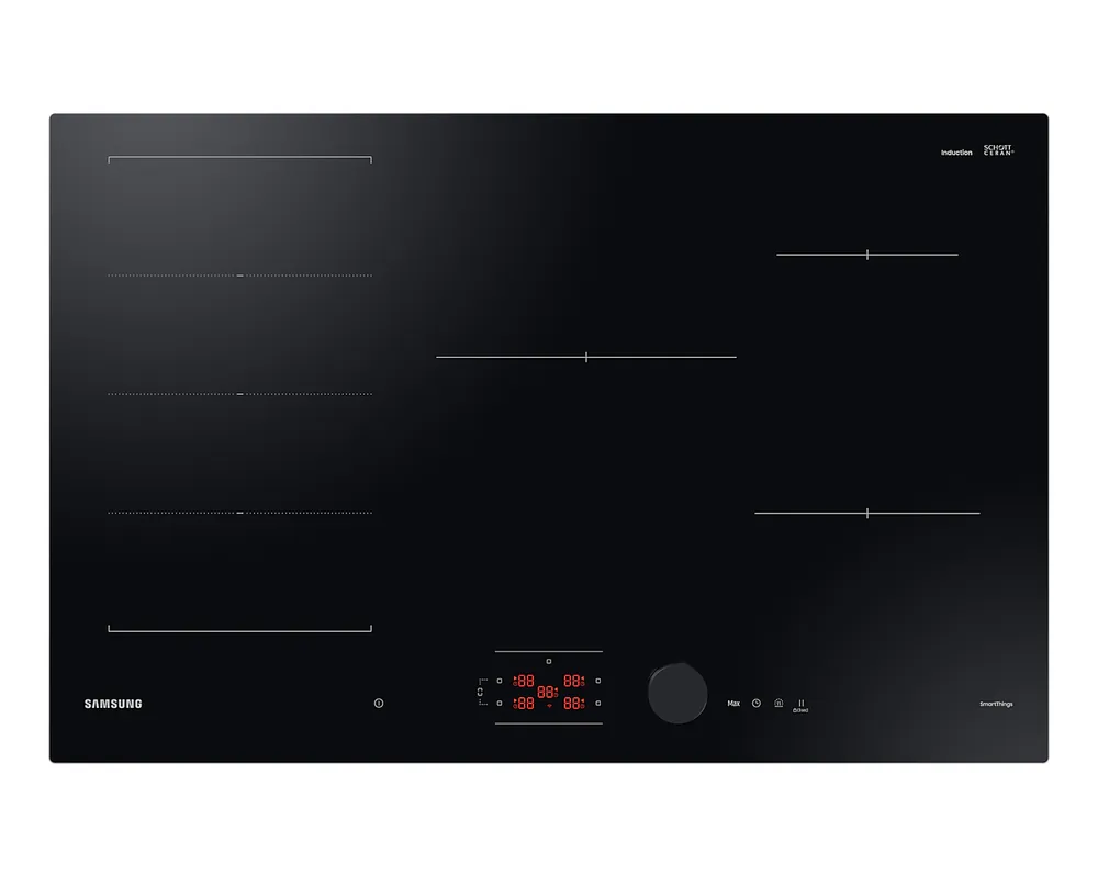 Gereduceerde Prijs Samsung NZ85C6058FK/U1 kookplaat Zwart Ingebouwd 80 cm Inductiekookplaat zones 5 zone(s) – EWO2149