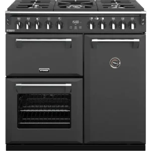 Stoves Richmond S900 DF Antraciet – gas 90 cm Speciale Aanbieding