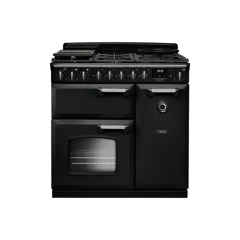Shop Nu Falcon Classic Deluxe 90 Zwart Chroom gasfornuis 2026