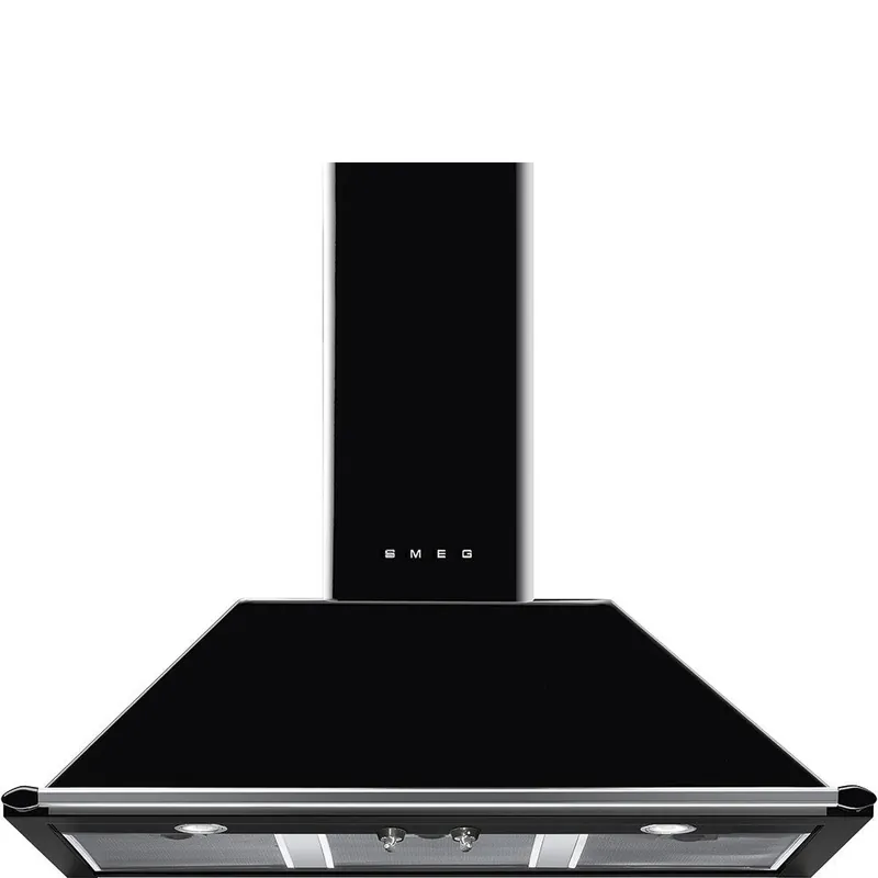 Op = Op Smeg KT100BLE schouwkap