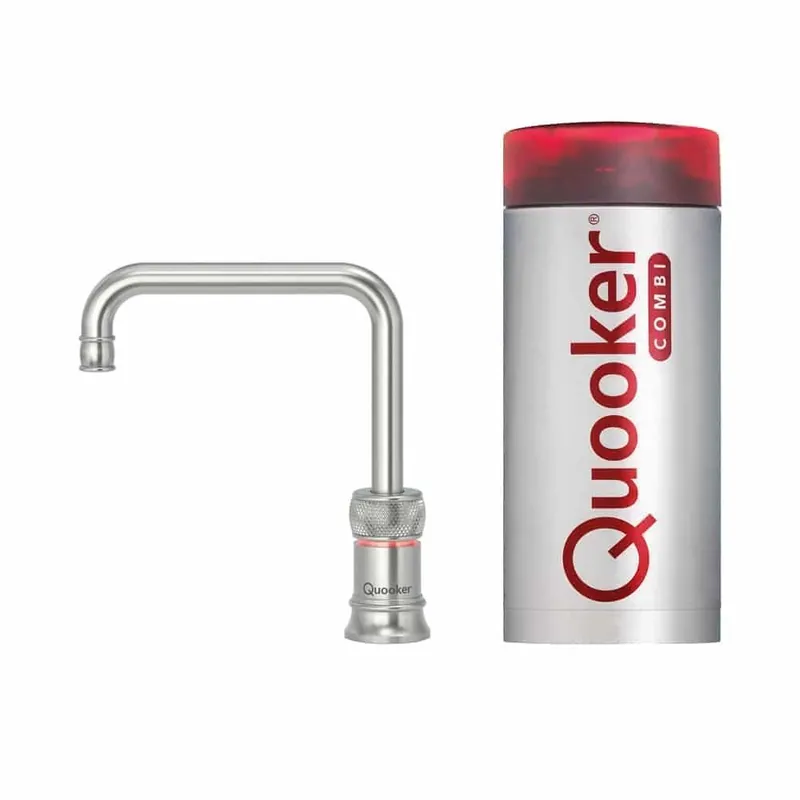 Flitsaanbieding Quooker Combi+ Single Tap Square Classic Rvs