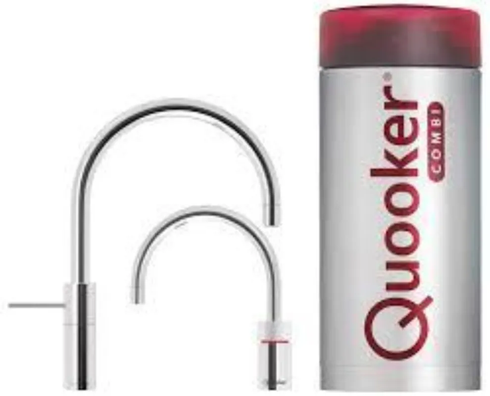 Quooker Combi+ Nordic Round Twintaps Chroom Gereduceerde Prijs