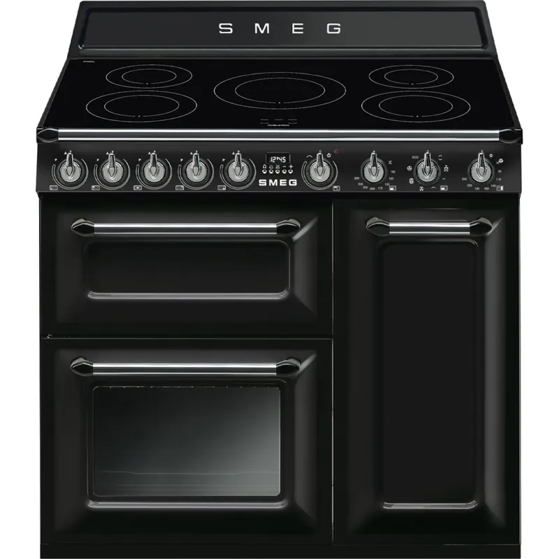 Smeg TR93IBL2 inductie fornuis Gratis Pannenset Laatste Kans