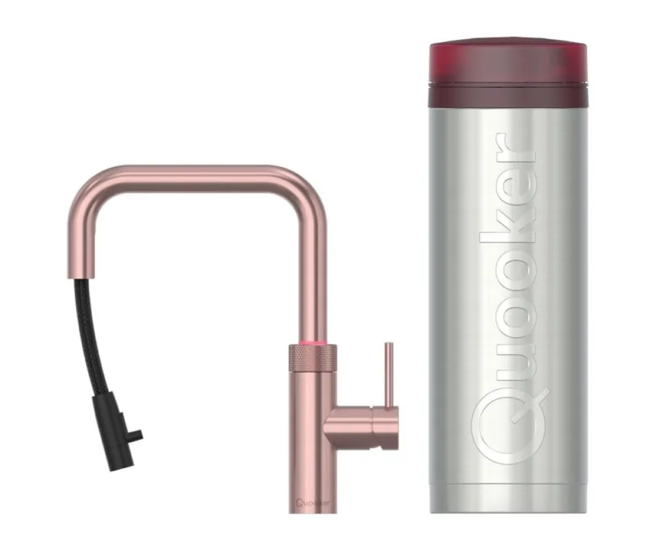 Gereduceerde Prijs Quooker Pro3 Flex Square Rose Koper
