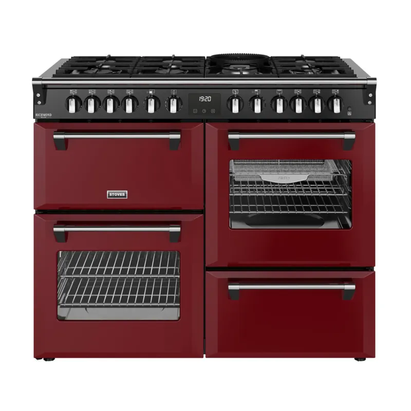 Meest Verkocht Stoves Richmond DX 110 DF Garnet Red gasfornuis