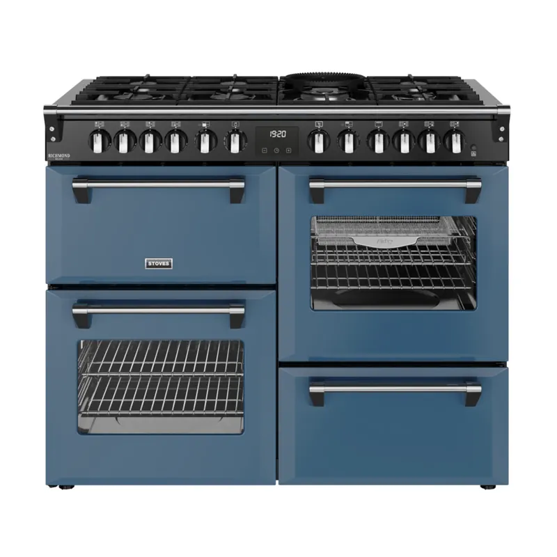 Gecertificeerd Stoves Richmond DX 110 DF Twilight Blue gasfornuis