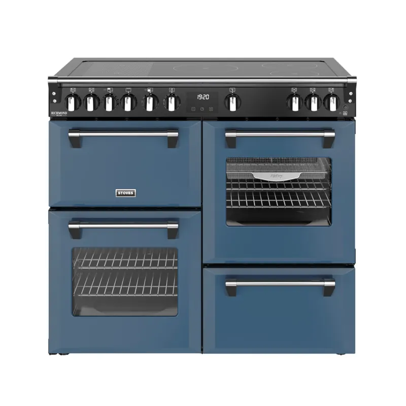 Stoves Richmond DX RTY 100 EI Twilight Blue inductie fornuis Seizoensaanbieding