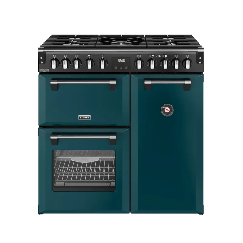 Stoves Richmond DX 90 DF Deep Marine gasfornuis Beperkt Aanbod