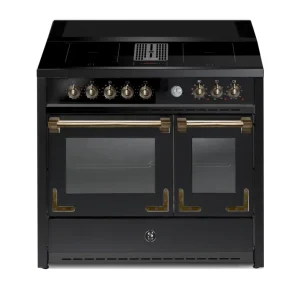 Steel Oxford 100 Mistral X10FF-4FIKW NF Zwart-Brons inductie fornuis Nu Kopen