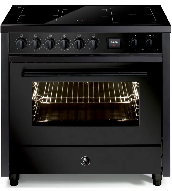 Bestseller Steel Enfasi 90 EQ9F-5FIW NF All Black inductie fornuis
