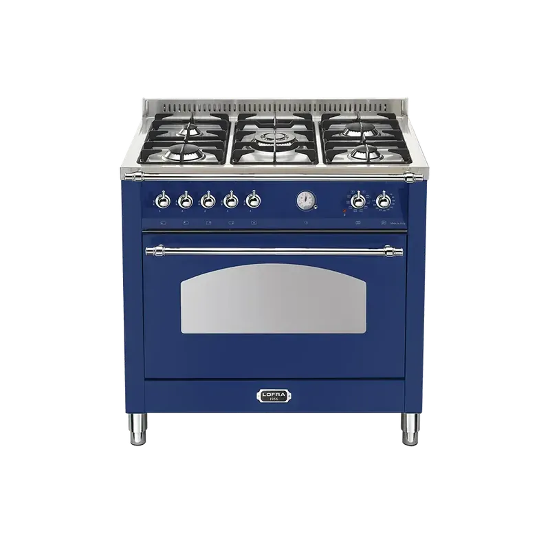 Lofra Dolcevita 1-oven blauw chroom gasfornuis Koop Online