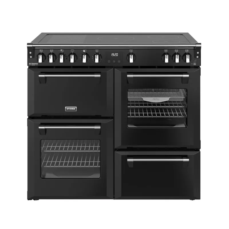 Stoves Richmond DX RTY 100 EI Zwart inductie fornuis Rechtstreeks Van De Fabrikant