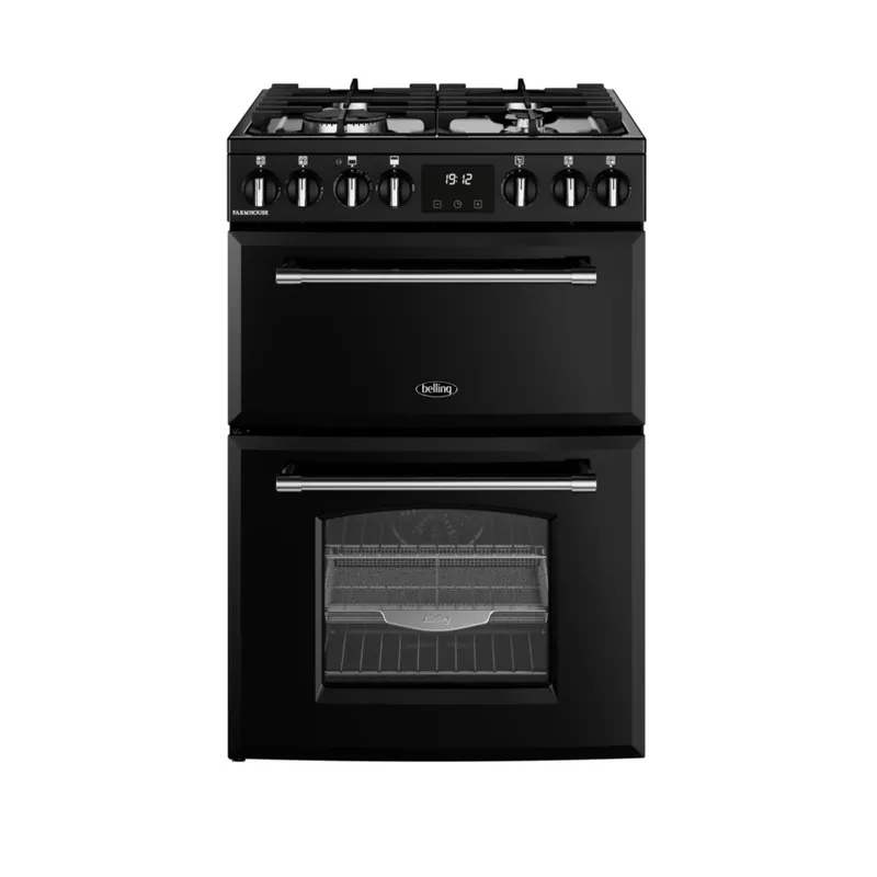 Hete Deal Belling Farmhouse 60 DF BLK gasfornuis