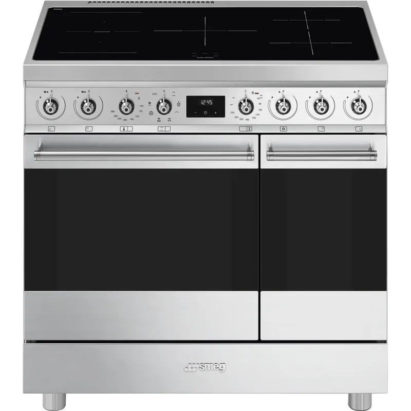 Smeg  C92IMX2 inductie fornuis gratis grillplaat Meest Verkocht
