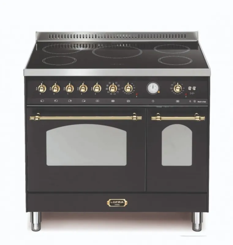 Lofra Dolcevita 2-oven Zwart Messing Inductie fornuis Snelle Levering
