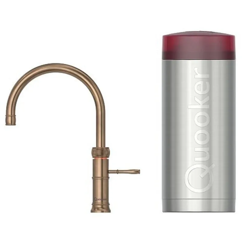 Quooker  Combi+ Fusion Classic Round Messing Patina Hoge Kwaliteit