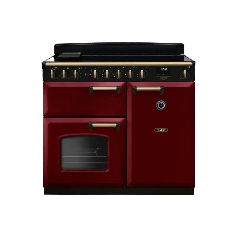 Weekendaanbieding Falcon Classic Deluxe 100 Bordeaux Antiek Messing inductie fornuis 2026