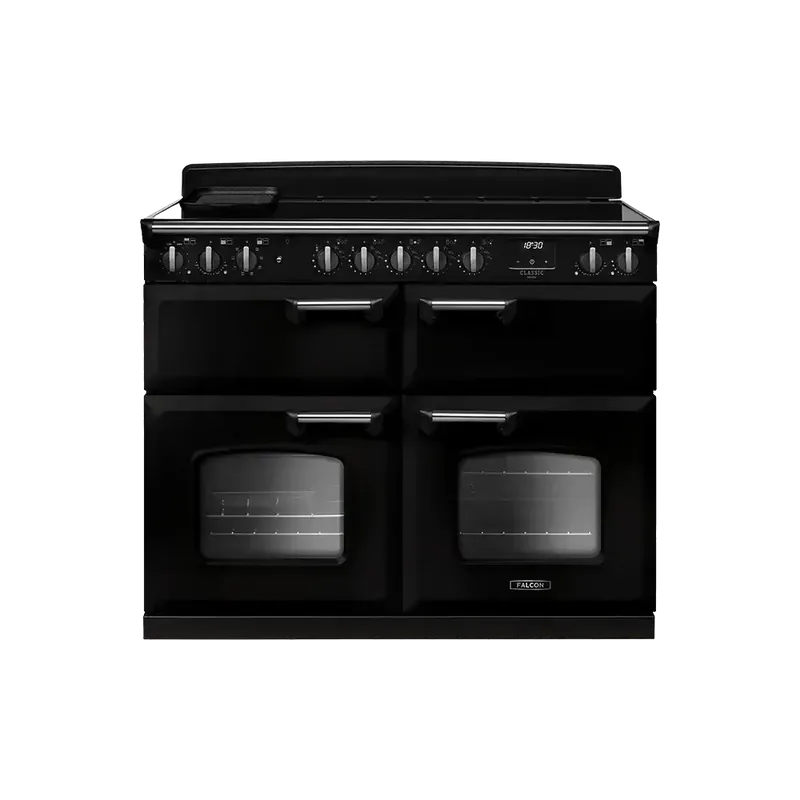Seizoensaanbieding Falcon Classic Deluxe 110 Zwart Chroom inductie fornuis sudderoven 2026
