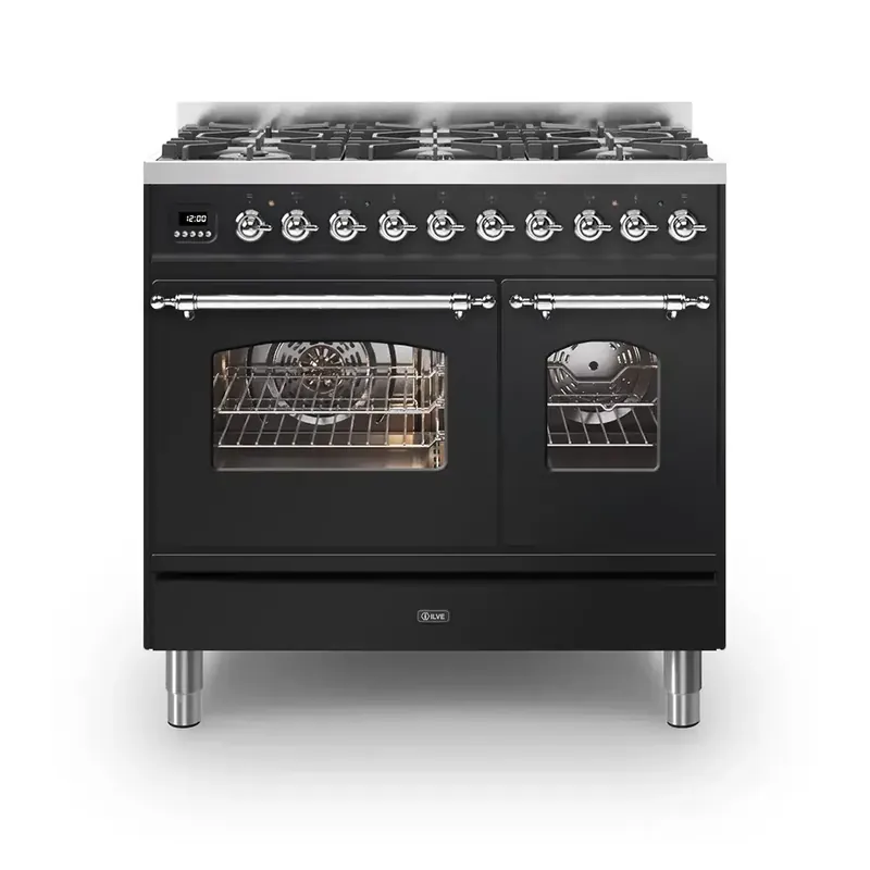 Aanbieding ILVE  PD096NE3/BKC gasfornuis