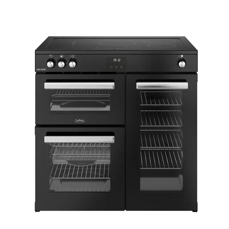 Aanbieding Belling Cookcentre 90 Zwart EI Inductie fornuis