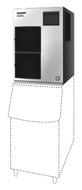 Speciale Aanbieding Schilferijsmachine 450kg/24u - Hoshizaki FM-480AKE-HC(N)-SB - Luchtgekoeld - R290 Natuurlijk Koelmiddel