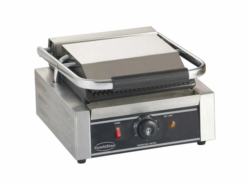 Betrouwbaar Contactgrill gegroefd - 320x410x(h)190mm - 230V - Bakoppervlak 214x214mm