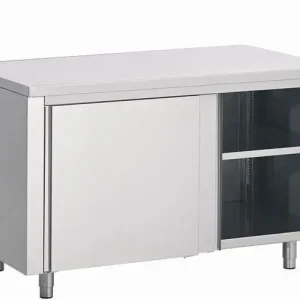 Werktafel RVS + Schuifdeuren 1200(b)x600(d)x850(h)mm Nu Kopen