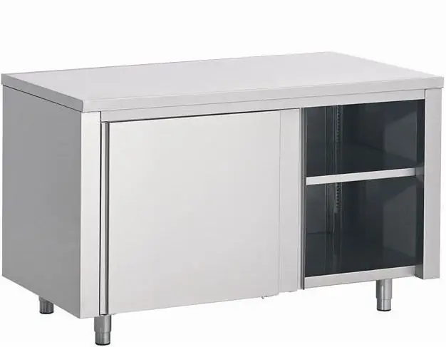 Werktafel RVS + Schuifdeuren 1200(b)x600(d)x850(h)mm Nu Kopen