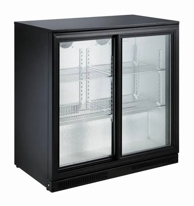 barkoelkast - 2 schuifdeuren - 198 liter -900x500x(h)900 -LED Snelle Levering