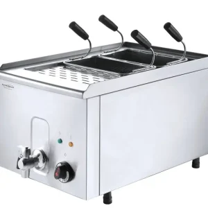 Beperkte Voorraad Pastakoker met Aftapkraan - Inclusief Manden - 3.5 kW - 40x68x(h)37cm
