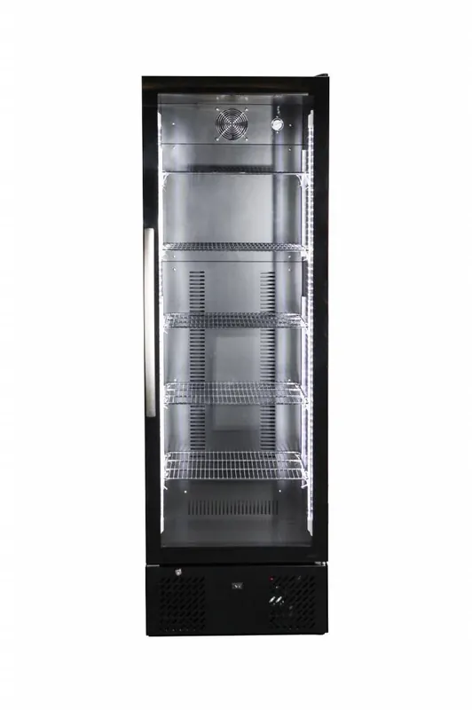 Barkoeler Zwart - Hoog Model - Glazen Deur - 293 Liter - 600x515x(H)1820mm Voordeelprijs