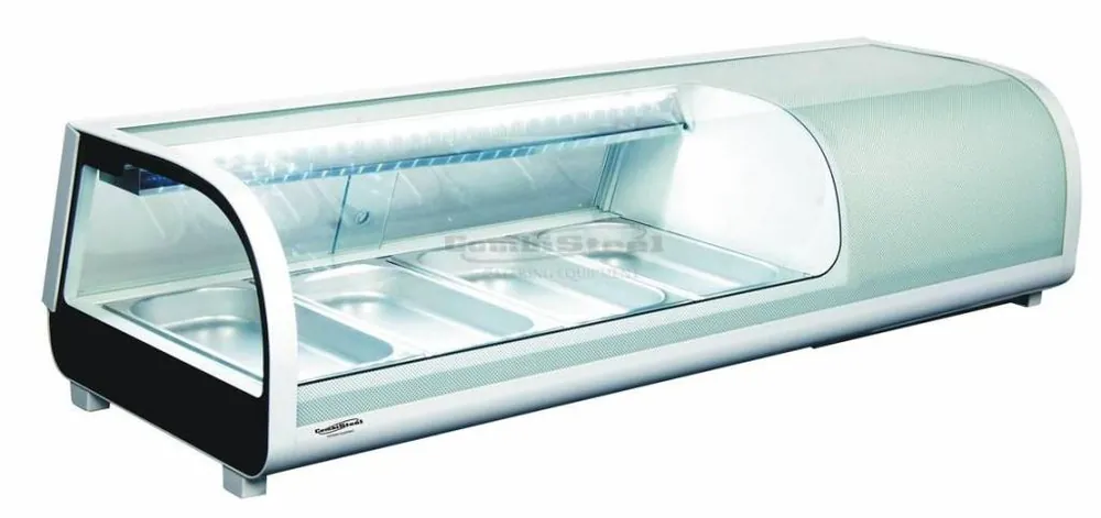 Shop Nu Sushi Vitrine - 4x 1/3GN - 1177x420x265(h)mm