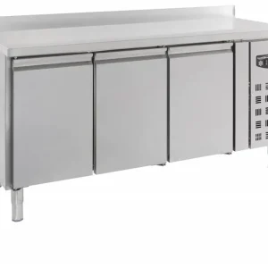Favoriet Koelwerkbank - RVS - 3 deurs - 180x70x(h)85cm - Met Spatrand