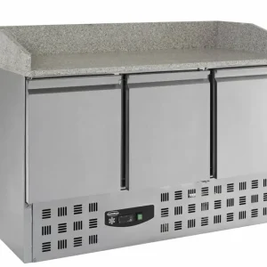 Pizzatafel RVS - 3 deuren - 1400x700x(h)1020mm Beste Prijs