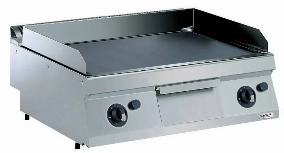 Bakplaat Gas Vlak - 14 kw - 800x700x(H)250mm Gratis Retour