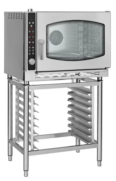 heteluchtstoomoven - 5x 1/1GN- gas - 870x770x(h)700mm Hoge Kwaliteit
