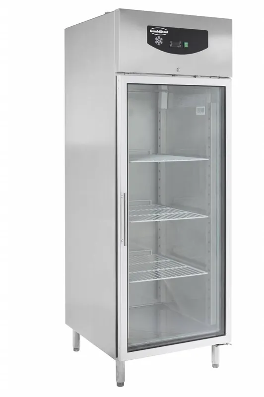 Vriezer 1 glazen deur - 597 liter - 3 roosters 2/1GN - 740x830x(h)2010mm Laatste Versie