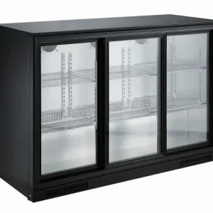 Goedkoop barkoelkast - 3 schuifdeuren - 298 liter - 1335x500x(h)900 LED's