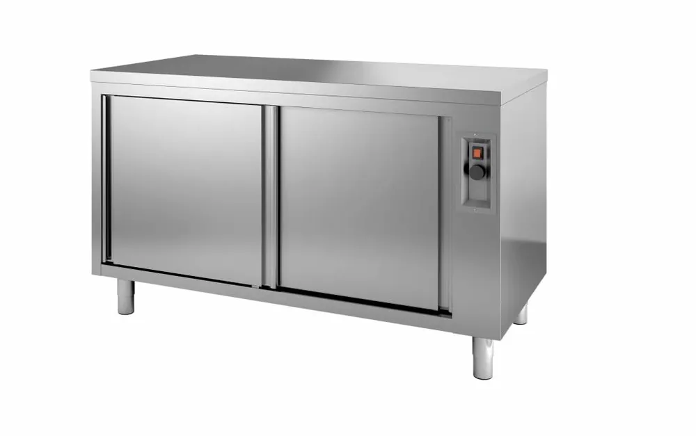 Betaalbaar Doorgeef warmhoudkast - roestvrij staal - 1200x600x(h)850mm - 2 deuren