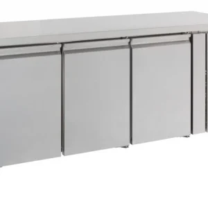 Seizoensaanbieding Vrieswerkbank RVS - 3 Deurs - 402 Liter - 180x70x(h)86cm