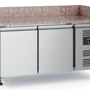 Pizzawerkbank - RVS - 2 deurs - 152x80x(h)100cm Hete Deal