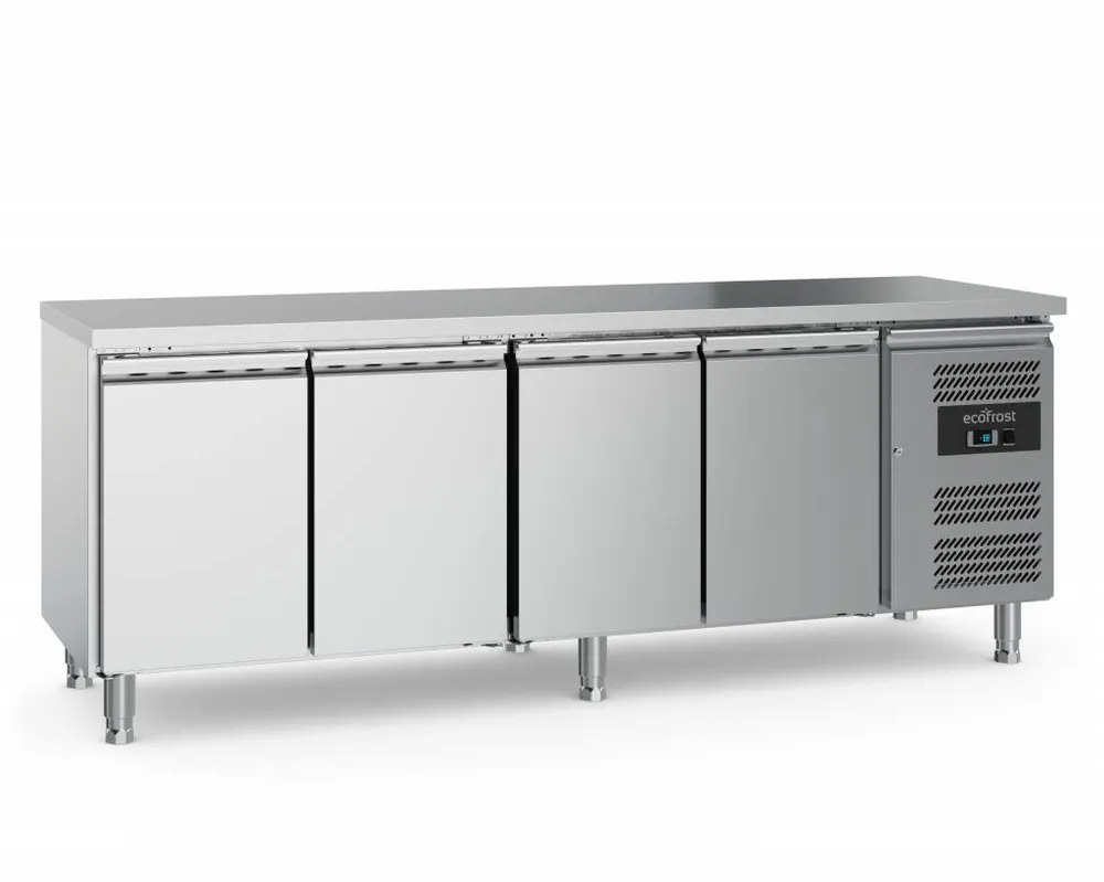 Op = Op Koelwerkbank - RVS - 4 deurs - 553 Liter -223x70x(h)85cm