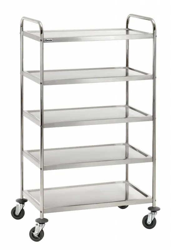 Beste Prijs Transportwagen - 5 bladen - 920x600x(h)1540mm - 150Kg