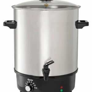 Gratis Retour XXL Gluhwein ketel RVS - Glazen Deksel - Heetwaterdispenser - Ø450mm - 30 liter