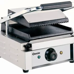 Elektrische contact grill - Geribd/Glad - 29x37x(h)20 - 1800W Flitsaanbieding