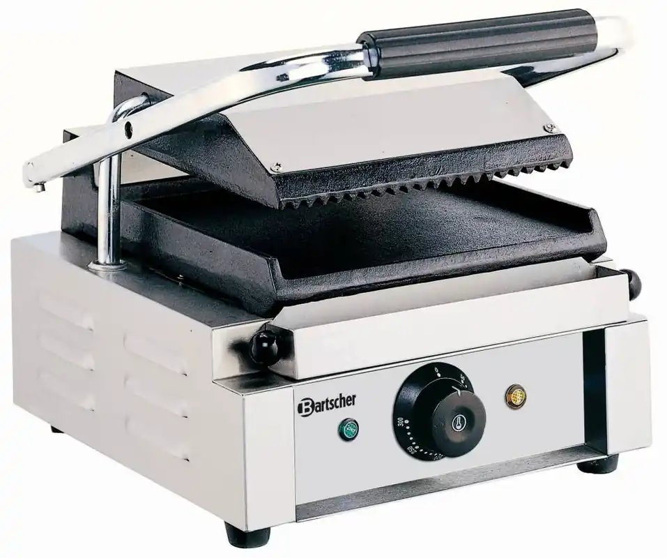Elektrische contact grill - Geribd/Glad - 29x37x(h)20 - 1800W Flitsaanbieding
