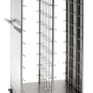 Flitsaanbieding Dienbladenwagen - 2x 8 dienbladen - 925x620x(h)1700mm