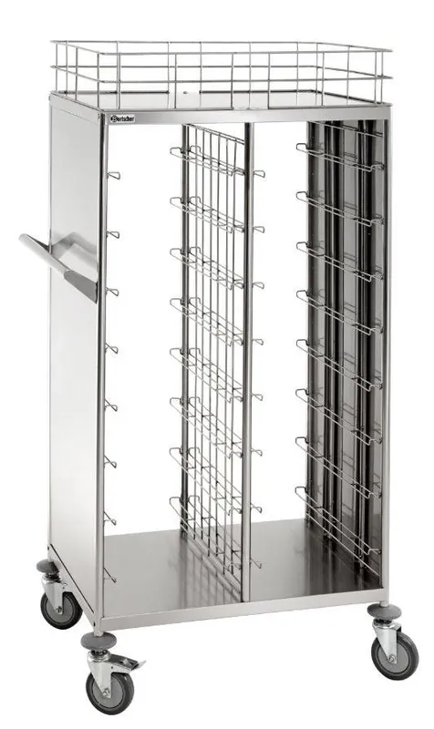 Flitsaanbieding Dienbladenwagen - 2x 8 dienbladen - 925x620x(h)1700mm