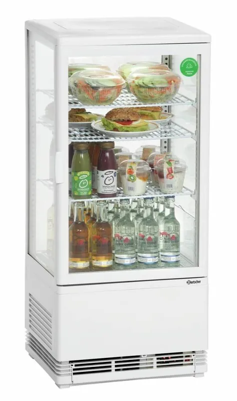 Mini-koelvitrine - Wit - 78 liter - 435x385x(h)960mm Korting